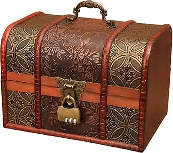 Amazon｜アンティーク調 木箱 レトロ風 収納箱 雑貨 高さのある